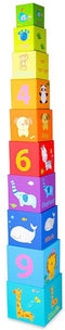 Classic World Stapelblokken Cijfers en Dieren, 10dlg.