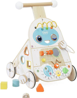 CLASSIC WORLD Walker Pusher 4in1 Robot Walker voor kinderen Xylofoon spiegelsorteerder
