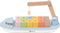 Classic World World World Houten Blokkenboot met Kraan, 13dlg.