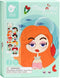 Classic World World World Magneetkoffer Foto Gezichten Blauw
