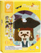 Classic World World World Magneetkoffer Foto Gezichten Geel