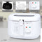 Clatronic FR 3771 Friteuse 2,5 L 1800 W Wit frituurpan