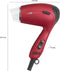 Clatronic HTD 3429 - Haardroger - Reisföhn - Opvouwbaar - Rood
