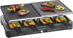 Clatronic RG 3518 - Raclette/Steengrill - 8 Personen