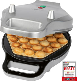 Clatronic WA 3772 - wafelijzer - bubbelwafels - zilver