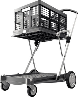 CLAX trolley (grijs) + 1 klapkrat