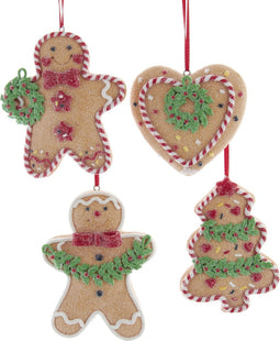 Claydough Gingerbread With Holly 3.5 Inch