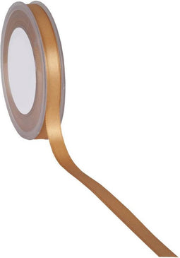 Clayre & Eef 8.DFS16.18 - PL-Double Face Satin - 10 mm x 25 mtr - katoen - 18-Gold