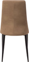 CLAYTON - Eetkamerstoel - Goudbruin - Kunstleer