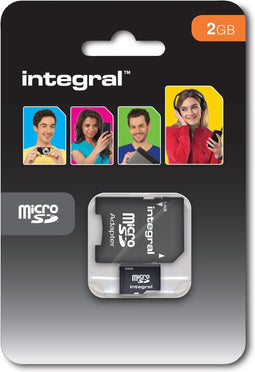 Transcend TS2GUSD - MicroSDHC Geheugenkaart 2GB - Class 4 - (2 stuks)