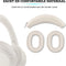 Somstyle Cover Geschikt voor Sony WH-1000XM4 & WH-1000XM3 Koptelefoon - Siliconen Hoes voor Oorkussens & Hoofdband - Beige