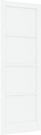 vidaXL - Interieurdeur - 'ORKDAL'Wit - 83x232x4 - cm - Massief - Vurenhout