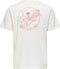 ONLY & SONS - INK REG SS - T-shirt Korte Mouw - Cloud Dancer - Maat XS