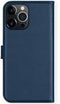 Selencia iPhone 13 Pro - Echt Lederen Bookcase - 3 Pashouders - Blauw