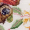 Thea Gouverneur - Borduurpakket met telpatroon - 439 - Voorgesorteerde DMC Garens - Vlinder Kamperfoelie - Linnen - 29 cm x 18 cm - DIY Kit