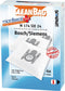 CleanBag stofzuigerzakken 4 stuks - Geschikt voor Bosch Siemens - G XL G XXL G ALL - Inclusief 1 filter - Alternatief