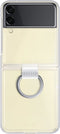 Clear Hoesje met Ring - Samsung Galaxy Z Flip3 5G - Transparant