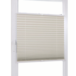 ClearAmbient Geplooide Jaloezieën - UV- en Vochtbestendig - 90 x 130 cm - Beige