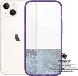 ClearCase Paars kleur Hoesje voor iPhone 13 / iPhone 14 - Grape - Anti-Bacterial