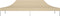 vidaXL - Partytentdak - 270 - g/m² - 6x3 - m - beige
