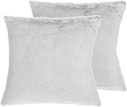 CLEMATIS - Sierkussen set van 2 - Grijs - 45 x 45 cm - Polyester