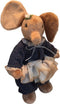 Clemens Knuffelolifant - 30 Cm - Pluche - Bruin/Blauw
