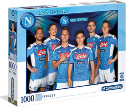 Clementoni, 1000 stukjes Puzzel Società Sportiva Calcio Napoli 2020, lichtblauw