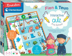 Clementoni Education - Fien en Teun Interactieve Quiz - Educatief en Interactief Speelgoed - Het Leerzame Cadeautje - 3-5 jaar
