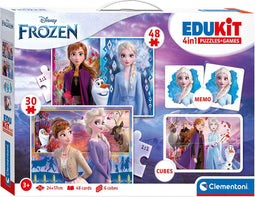 clementoni edukit 4 in 1 frozen - frozen - puzzel - memory