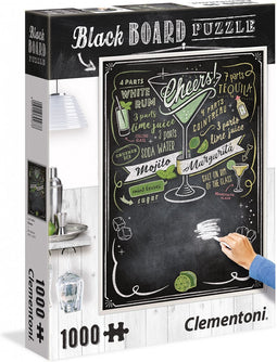 Clementoni Legpuzzel - Krijtbord Puzzel - Cheers - 1000 stukjes, puzzel volwassenen