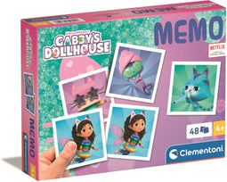 Clementoni - Memory voor kinderen - Gabby's Dollhouse - 48 Kaarten - Memory spel - Educatief Speelgoed - Vanaf 4 jaar
