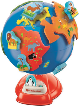 Clementoni - Mijn Eerste Wereldbol - Speelgoed van het Jaar - Wereldbol Interactief voor Kinderen - Educatief Speelgoed 3-6 Jaar