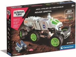 CLEMENTONI - NASA space rover - Gemotoriseerde constructie - Geïllustreerde handleiding en applicatie voor 3D-visualisatie - Made in Italy