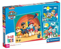 Clementoni Paw Patrol – Puzzel – 3 Legpuzzels voor Kinderen – 3 x 48 stukjes – Kinderpuzzels 4+ Jaar