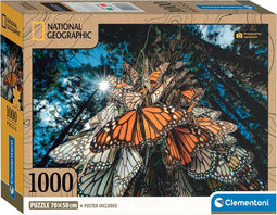 Clementoni - Puzzel - 1000 Stukjes - National Geographics - Vlinder - Puzzel Voor Volwassenen