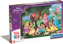 Clementoni - Puzzel 104 Stukjes Disney Princess, Kinderpuzzels, 6-8 jaar, 25743