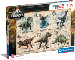 Clementoni - Puzzel - 104 Stukjes - Jurassic World - Puzzel Voor Kinderen - Vanaf 6 Jaar
