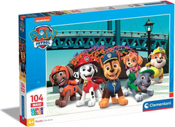Clementoni - Puzzel - 104 Stukjes - Maxi Paw Patrol - 2 Puzzel Voor Kinderen - Vanaf 6 jaar
