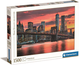 Clementoni - Puzzel 1500 Stukjes - East River - Puzzel voor volwassenen