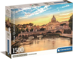 Clementoni - Puzzel - 1500 Stukjes - Rome - Compacte doos - Puzzel Voor Volwassenen