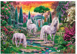 Clementoni - Puzzel 2000 Stukjes High Quality Collection Classical Garden Unicorns, Puzzel Voor Volwassenen en Kinderen, 14-99 jaar, 32575