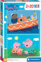Clementoni - Puzzel 2X20 Stukjes Peppa Pig, Kinderpuzzels, 3-5 jaar, 24797