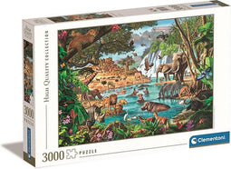 Clementoni - Puzzel 3000 Stukjes High Quality Collection African Waterhole Puzzel Voor Volwassenen en Kinderen, 14-99 jaar, 33551