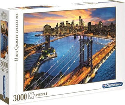 Clementoni - Puzzel 3000 Stukjes High Quality Collection New York Puzzel Voor Volwassenen en Kinderen, 14-99 jaar, 33546