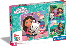 Clementoni - Puzzel - 3x48 Stukjes - Gabby's Dollhouse - Puzzel Voor Kinderen - Vanaf 3 jaar