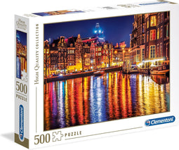 Clementoni - Puzzel 500 Stukjes High Quality Collection, Amsterdam, Puzzel Voor Volwassenen en Kinderen, 14-99 jaar, 35037