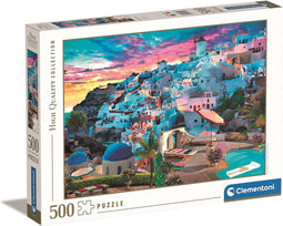 Clementoni - Puzzel 500 Stukjes High Quality Collection Greece View, Puzzel Voor Volwassenen en Kinderen, 14-99 jaar, 35149