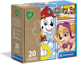 Clementoni Puzzel Paw Patrol 2x20 Stukjes