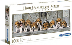 Clementoni Puzzels voor volwassenen - Beagles, Panorama Puzzel 1000 Stukjes, 14-99 jaar - 39435