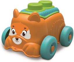 Clementoni Soft Clemmy - Emmer met Bouwset en Hondje - Zachte Stapelblokken - Speelgoed voor Baby’s vanaf 6 maanden